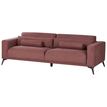 3-personers sofa Ange - Rød, Sort/Polyester - Møbler - Sofaer - 3 personers sofa