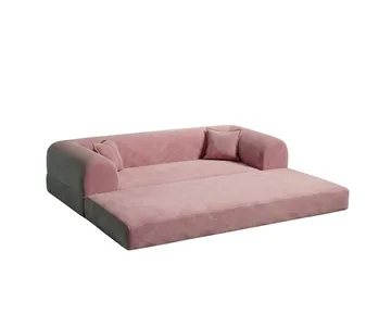 3-personers sovesofa Atelier Del Sofa Legom Eco (190 x 90 x 25 cm) Lyserød - Møbler - Sofaer - Sovesofaer