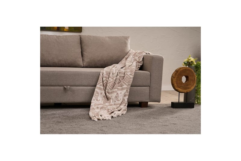 3-personers sovesofa Iroulport Beige - Beige - Møbler - Sofaer - Sovesofaer