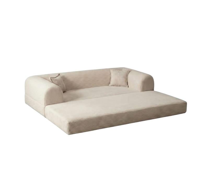 3-personers sovesofa Atelier Del Sofa Legom Eco (190 x 90 x 25 cm) Creme - Møbler - Sofaer - Sovesofaer