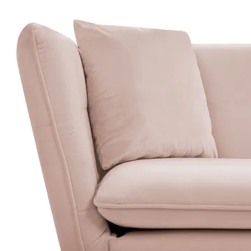 3-personers sofa Frederica - Rosa, guld/Fløjl - Møbler - Sofaer - Chesterfield sofaer