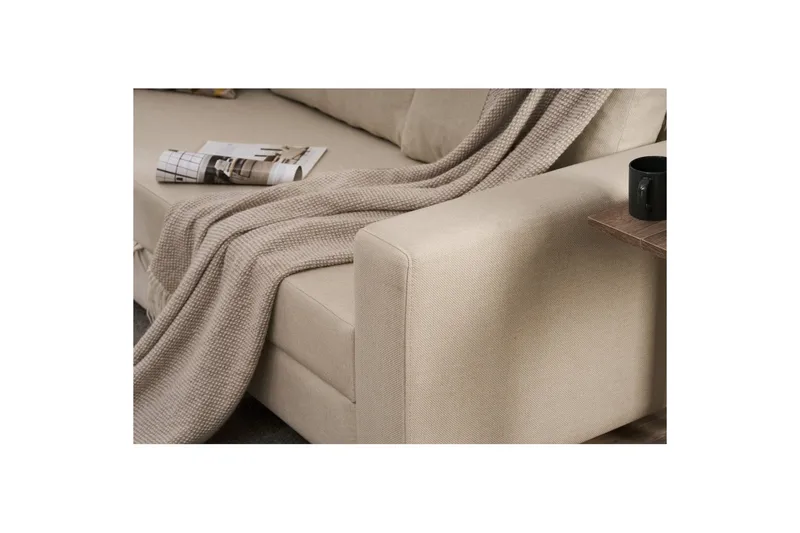 3-personers sovesofa Iroulport Arzilla Creme - Creme - Møbler - Sofaer - Sovesofaer