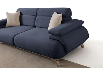 3-personers sofa Atelier Del Sofa Bonjo Silver (246 x 81 x 97 cm) Marineblå - Marineblå - Møbler - Sofaer - 3 personers sofa