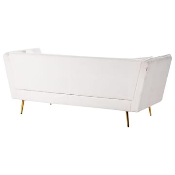 3-personers sofa Frederica - Hvid, guld/Bouclé - Møbler - Sofaer - Chesterfield sofaer