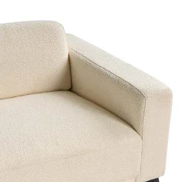 3-personers sofa Ange - Hvid, Sort/Bouclé - Møbler - Sofaer - 3 personers sofa