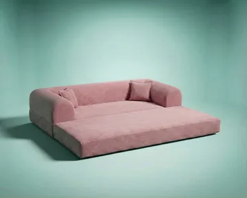 3-personers sovesofa Atelier Del Sofa Legom Eco (190 x 90 x 25 cm) Lyserød - Møbler - Sofaer - Sovesofaer