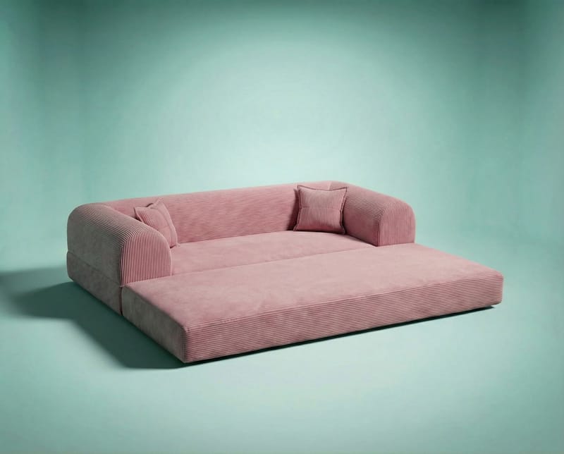 3-personers sovesofa Atelier Del Sofa Legom Eco (190 x 90 x 25 cm) Lyserød - Møbler - Sofaer - Sovesofaer