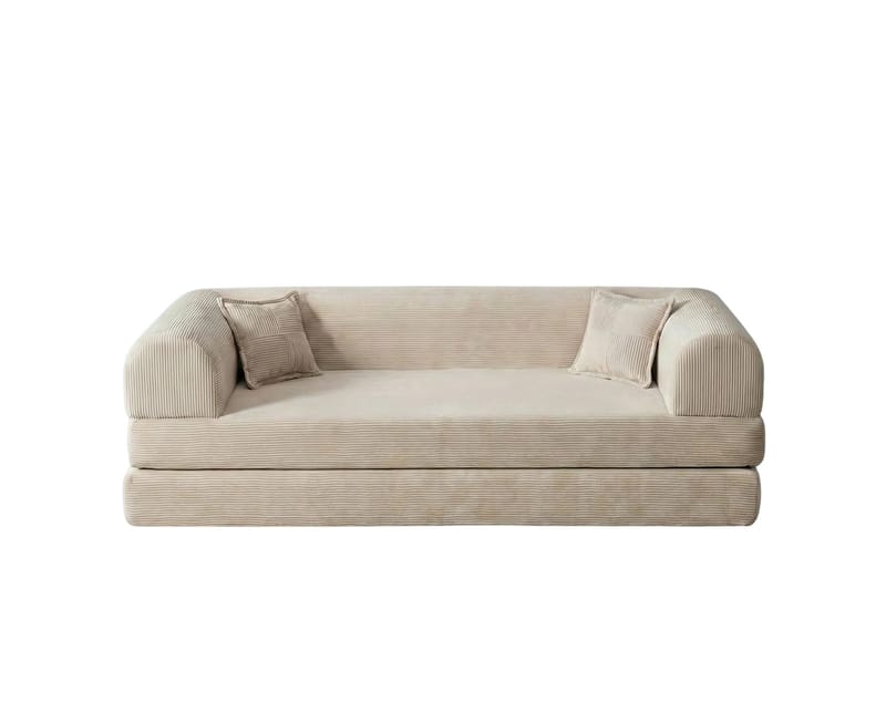 3-personers sovesofa Atelier Del Sofa Legom Eco (190 x 90 x 25 cm) Creme, undefined