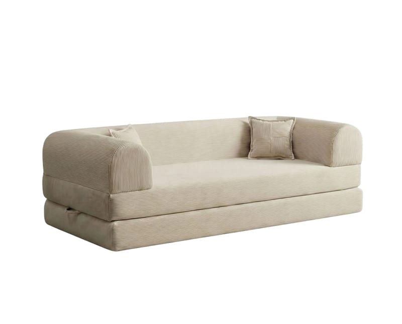 3-personers sovesofa Atelier Del Sofa Legom Eco (190 x 90 x 25 cm) Creme - Møbler - Sofaer - Sovesofaer