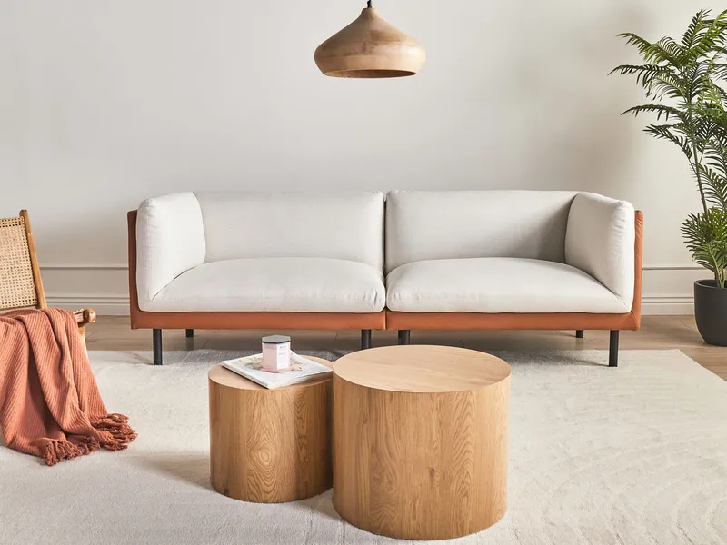 3-personers sofa Vorgod Stof - Off-White - Møbler - Sofaer - 3 personers sofa