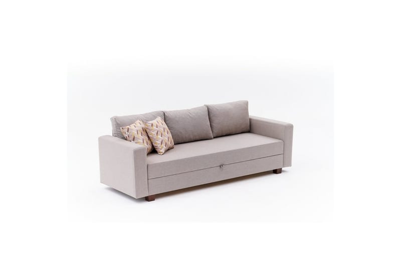 3-personers sovesofa Iroulport Beige - Beige - Møbler - Sofaer - Sovesofaer