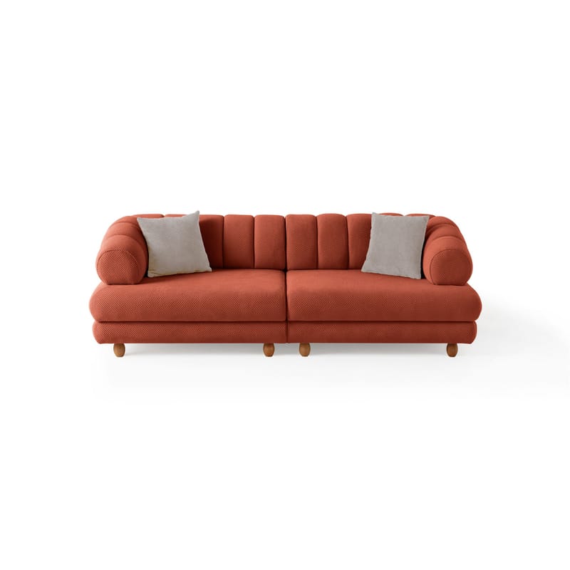 3-personers sofa Atelier Del Sofa Gloria (240 x 80 x 95 cm) Tile Red - Tile Red - Møbler - Sofaer - 3 personers sofa