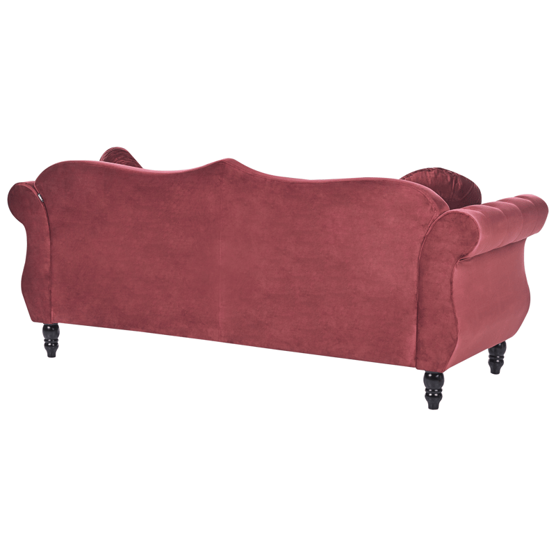 3-personers sofa Skien - Mørkerød - Møbler - Sofaer - Chesterfield sofaer