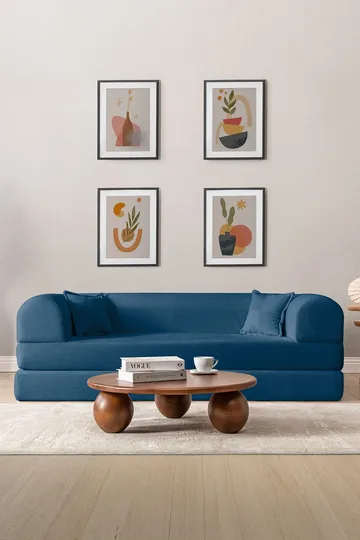 3-personers sovesofa Atelier Del Sofa Legom Eco (190 x 90 x 25 cm) Blå - Møbler - Sofaer - Sovesofaer