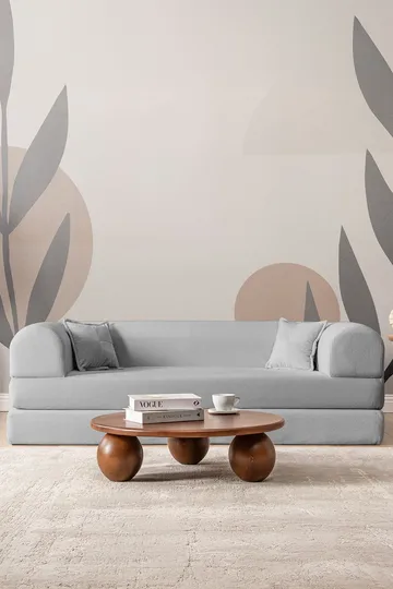 3-personers sovesofa Atelier Del Sofa Legom Eco (190 x 90 x 25 cm) Lysegrå - Møbler - Sofaer - Sovesofaer