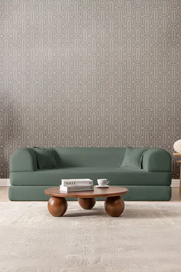 3-personers sovesofa Atelier Del Sofa Legom Eco (190 x 90 x 25 cm) Grøn - Møbler - Sofaer - Sovesofaer