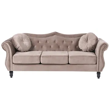 3-personers sofa Skien - Taupe - Møbler - Sofaer - Chesterfield sofaer
