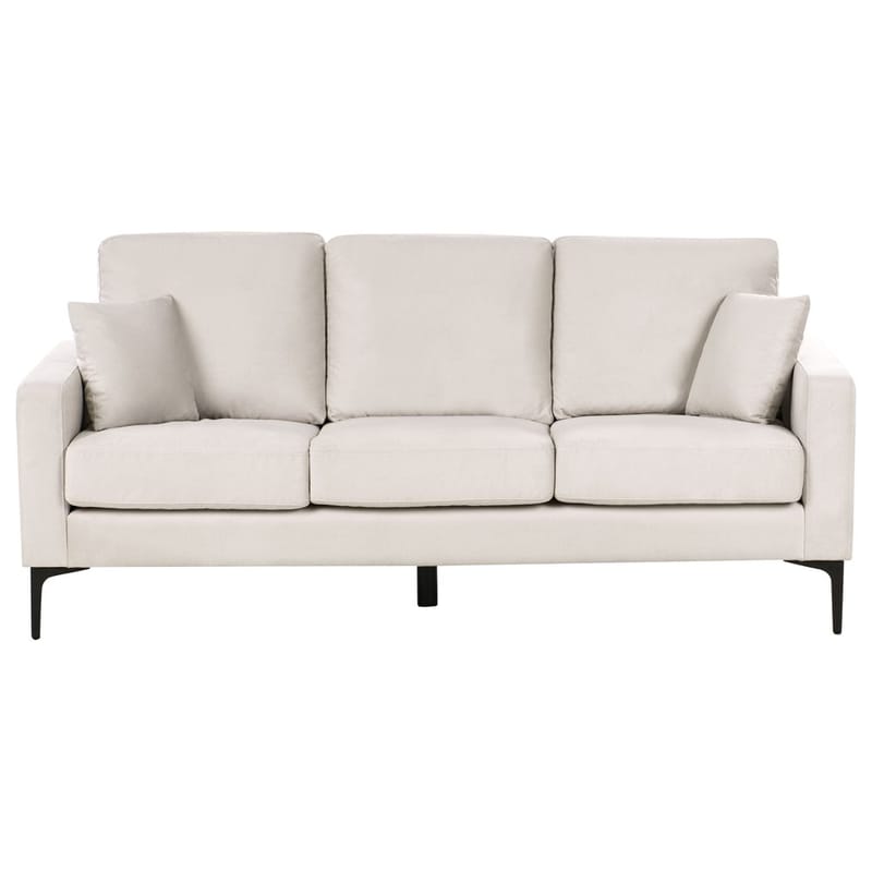 3-personers sofa Gavle, Beige, sort/Polyester