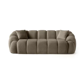 3-personers sofa Atelier Del Sofa Octavio (233 x 70 x 80 cm) Brun - Møbler - Sofaer - 3 personers sofa