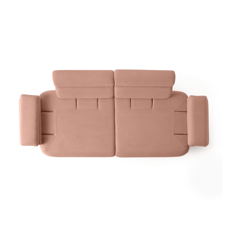 3-personers sofa Atelier Del Sofa Bonjo Valnød (246 x 81 x 97 cm) Pudder - Pudder - Møbler - Sofaer - 3 personers sofa