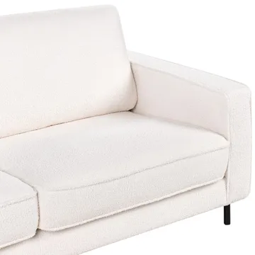 3-personers sofa Savalen - Hvid, Sort - Møbler - Sofaer - 3 personers sofa
