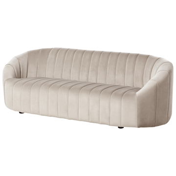 3-personers sofa Malung - Beige - Møbler - Sofaer - Velour sofaer