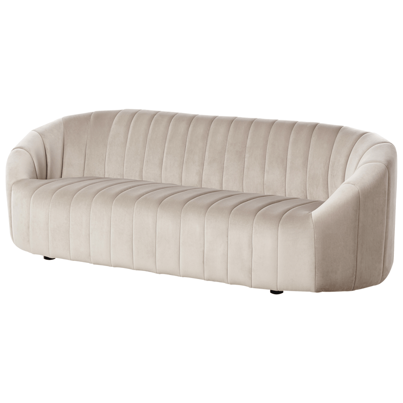 3-personers sofa Malung - Beige - Møbler - Sofaer - Velour sofaer