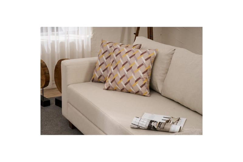 3-personers sovesofa Iroulport Arzilla Creme - Creme - Møbler - Sofaer - Sovesofaer