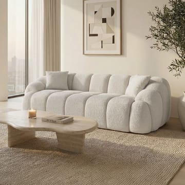 3-personers sofa Atelier Del Sofa Octavio (233 x 70 x 80 cm) Hvid - Møbler - Sofaer - 3 personers sofa