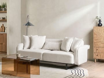 3-personers sofa Svanek - Off-White - Møbler - Sofaer - 3 personers sofa