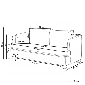 3-personers sofa Rattvik - Råhvid - Møbler - Sofaer - 3 personers sofa