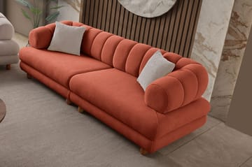 3-personers sofa Atelier Del Sofa Gloria (240 x 80 x 95 cm) Tile Red - Tile Red - Møbler - Sofaer - 3 personers sofa