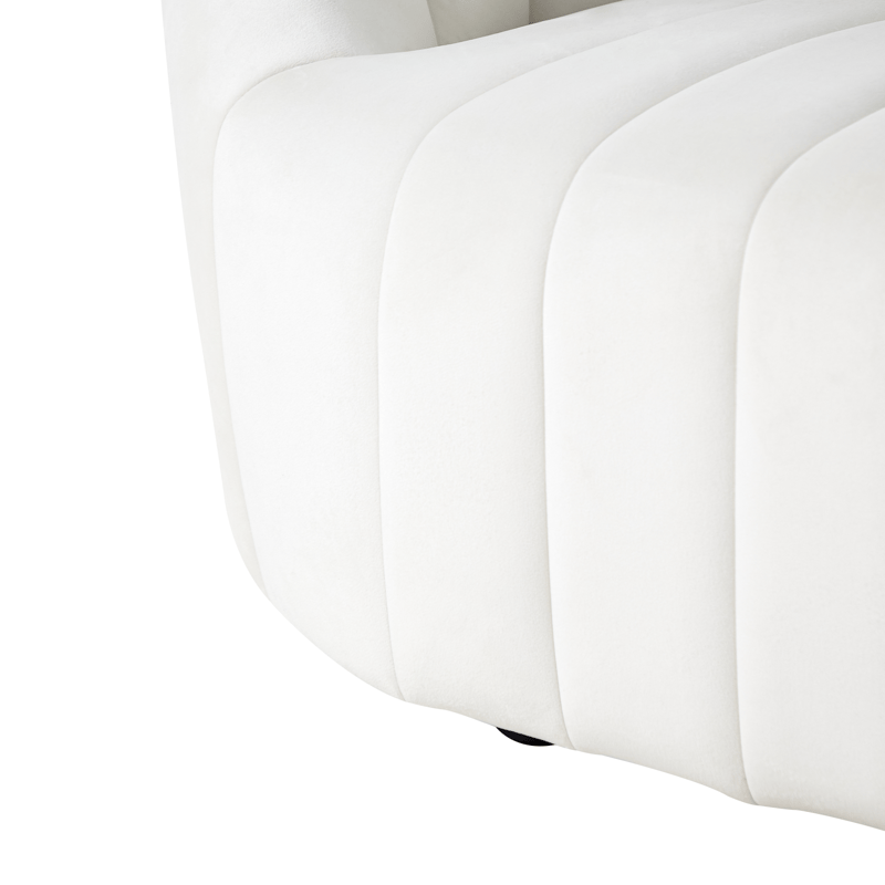 3-personers sofa Malung - Off-White - Møbler - Sofaer - Velour sofaer