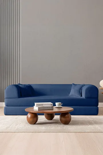 3-personers sovesofa Atelier Del Sofa Legom Eco (190 x 90 x 25 cm) Marineblå - Møbler - Sofaer - Sovesofaer