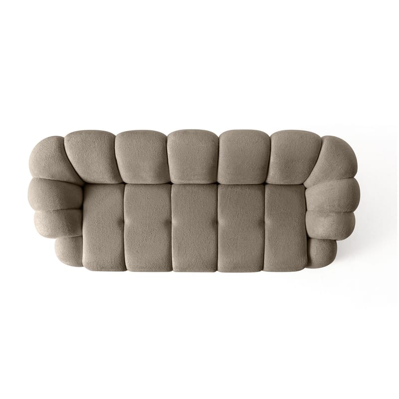 3-personers sofa Atelier Del Sofa Octavio (233 x 70 x 80 cm) Brun - Møbler - Sofaer - 3 personers sofa