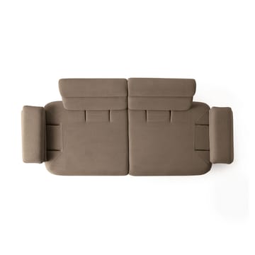 3-personers sofa Atelier Del Sofa Bonjo Valnød (246 x 81 x 97 cm) Jord - Jord - Møbler - Sofaer - 3 personers sofa