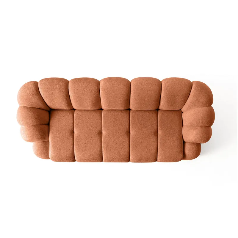 3-personers sofa Atelier Del Sofa Octavio (233 x 70 x 80 cm) Tile Red - Møbler - Sofaer - 3 personers sofa