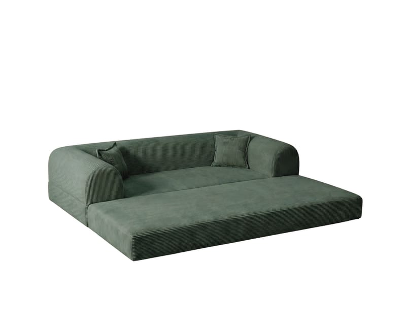 3-personers sovesofa Atelier Del Sofa Legom Eco (190 x 90 x 25 cm) Grøn - Møbler - Sofaer - Sovesofaer