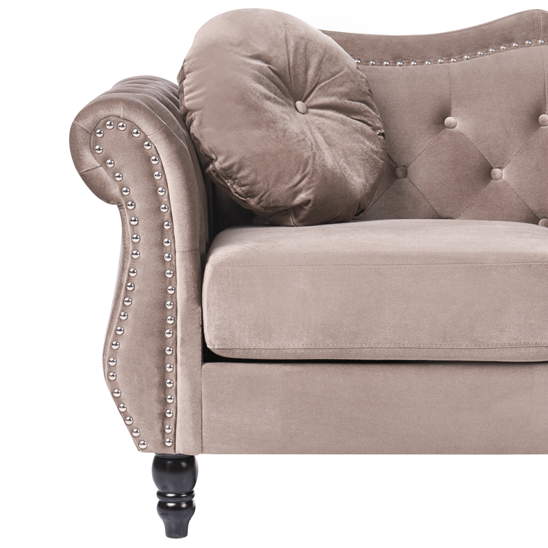 3-personers sofa Skien - Taupe - Møbler - Sofaer - Chesterfield sofaer