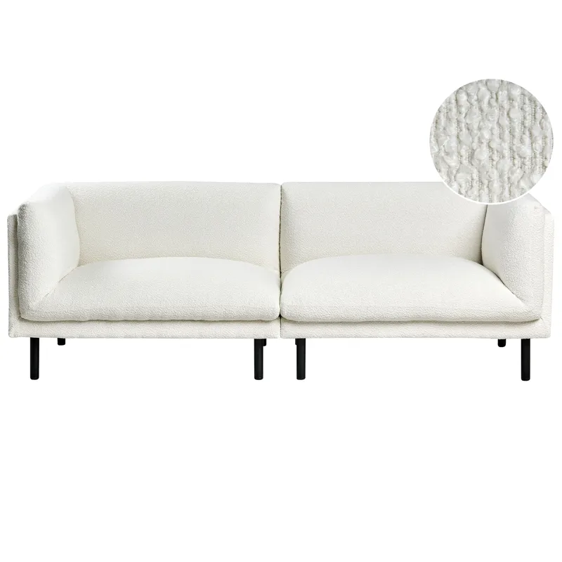 3-personers sofa Vorgod Bouclé, Off-White