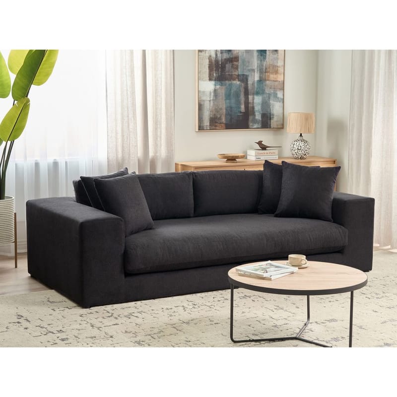 3-personers sofa Glorvika - Sort - Møbler - Sofaer - 3 personers sofa