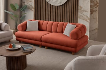 3-personers sofa Atelier Del Sofa Gloria (240 x 80 x 95 cm) Tile Red - Tile Red - Møbler - Sofaer - 3 personers sofa