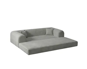 3-personers sovesofa Atelier Del Sofa Legom Eco (190 x 90 x 25 cm) Lysegrå - Møbler - Sofaer - Sovesofaer