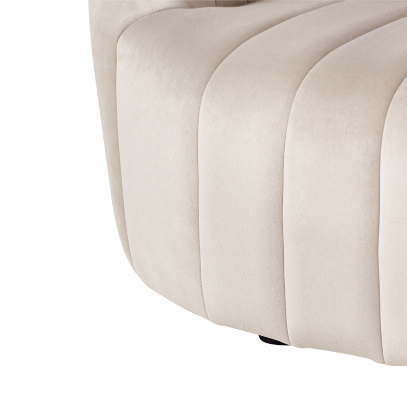 3-personers sofa Malung - Beige - Møbler - Sofaer - Velour sofaer