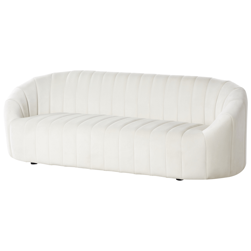 3-personers sofa Malung - Off-White - Møbler - Sofaer - Velour sofaer