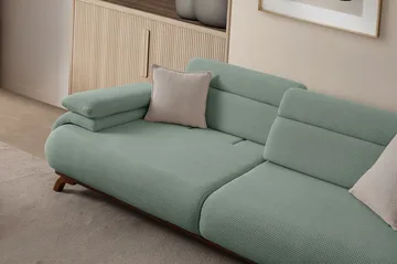 3-personers sofa Atelier Del Sofa Bonjo Valnød (246 x 81 x 97 cm) Sea Green - Havgrøn - Møbler - Sofaer - 3 personers sofa