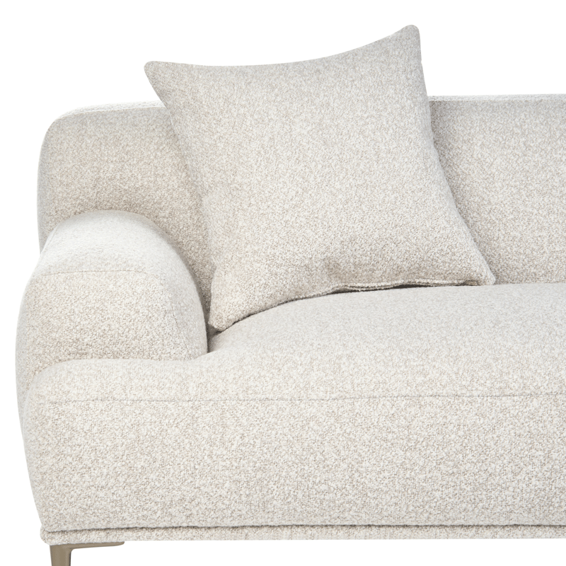 3-personers sofa Matila i bouclé - Hvid - Møbler - Sofaer - 3 personers sofa