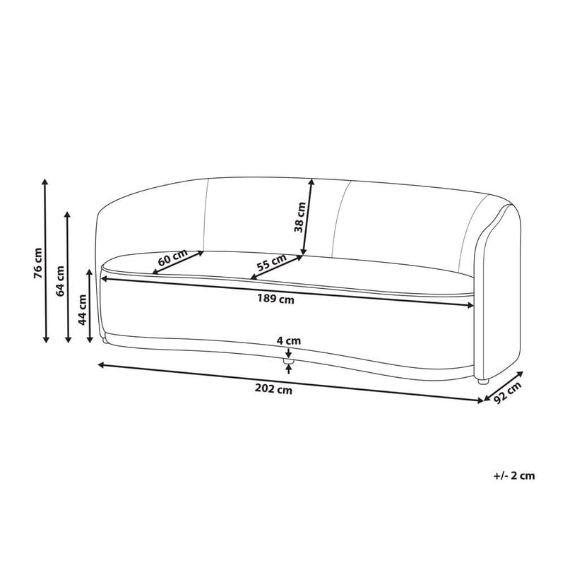 3-personers sofa Roset - Beige - Møbler - Sofaer - 3 personers sofa
