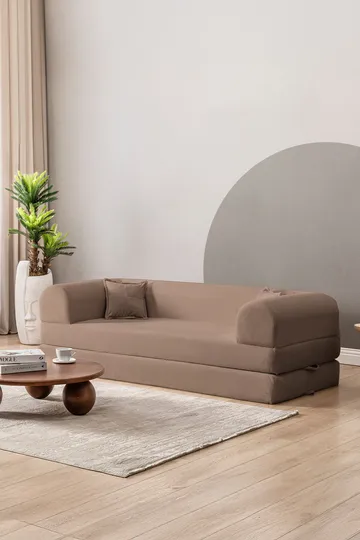 3-personers sovesofa Atelier Del Sofa Legom Eco (190 x 90 x 25 cm) Beige - Møbler - Sofaer - Sovesofaer