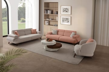 3-personers sofa Atelier Del Sofa Bonjo Valnød (246 x 81 x 97 cm) Pudder - Pudder - Møbler - Sofaer - 3 personers sofa